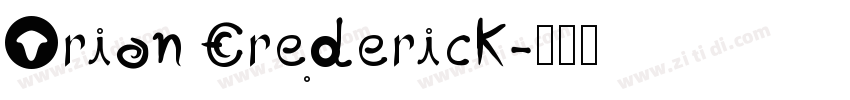 Orion Crederick字体转换